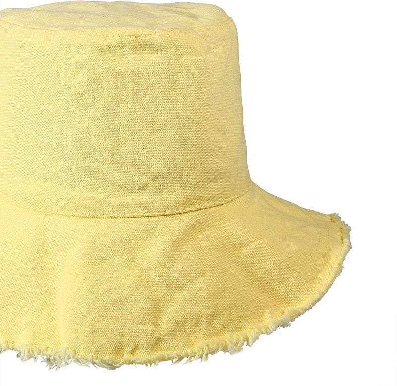 Boderier Sun Hats for Women Summer Casual Wide Brim Cotton Bucket Hat Beach Vacation Travel Accessories - Image 3
